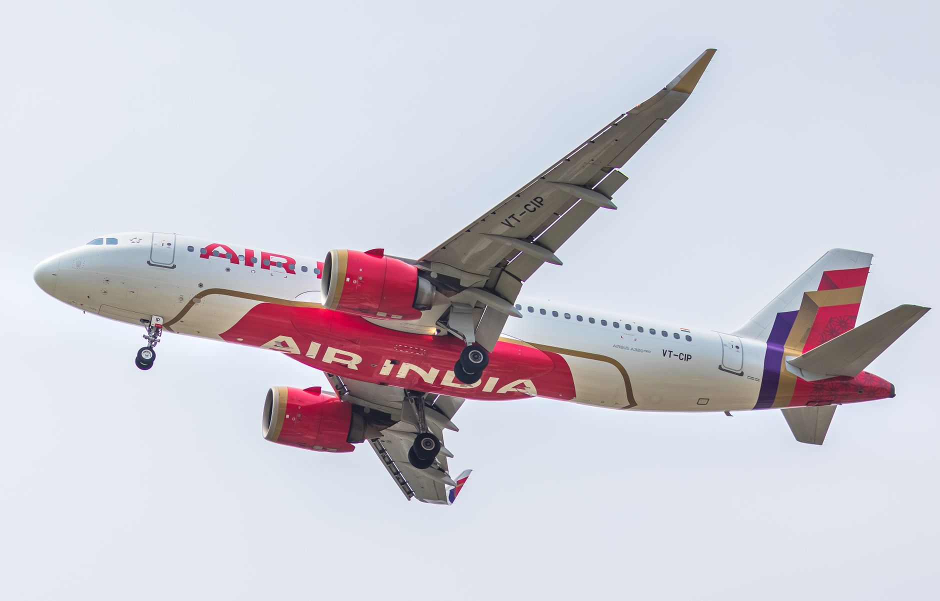 Air India Airbus A320neo õhus